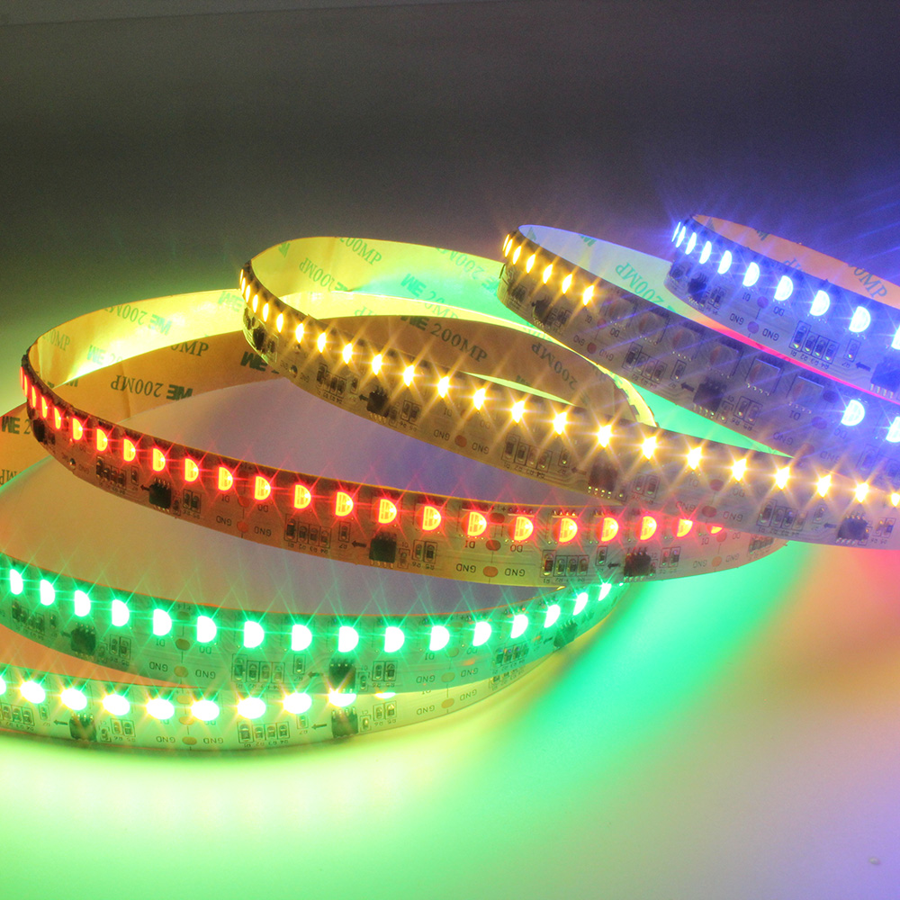 addressable WS2814 RGBW led strip light effects